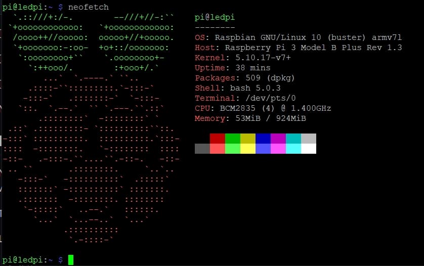 Display system info with Neofetch
